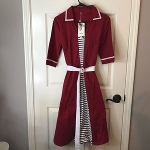 NEW 1950’s pin-up/rockabilly nautical dress